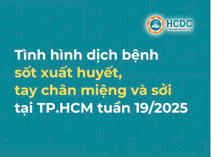Tình hình dịch bệnh sốt xuất huyết, tay chân miệng và sởi tại TP. Hồ Chí Minh tính đến tuần 19/2025