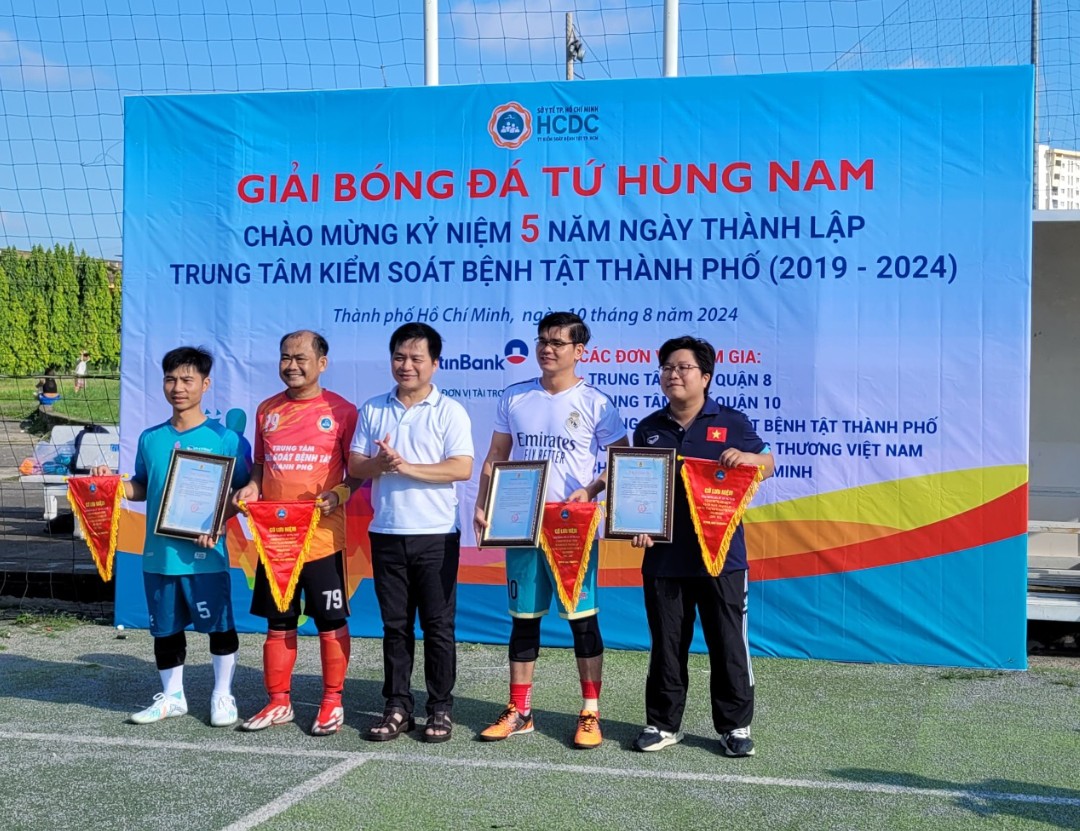 Công Đoàn HCDC tổ chức thành công giải bóng đá tứ hùng nam