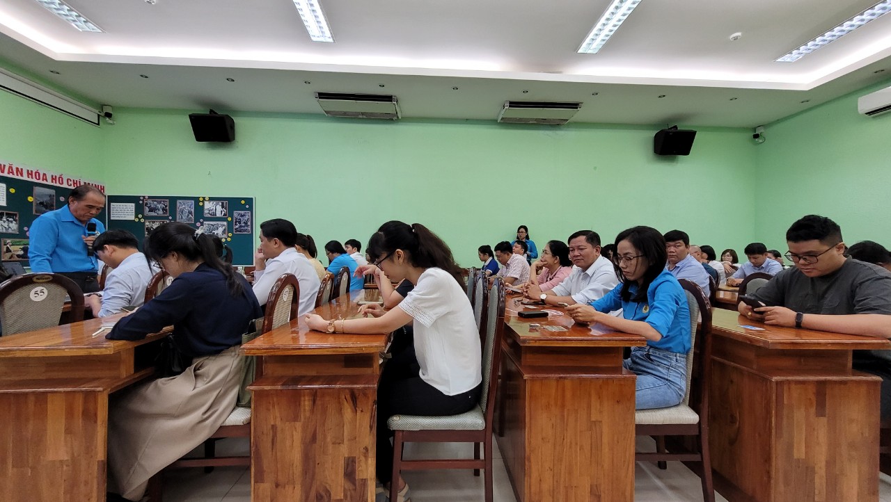 Công đoàn Trung tâm Kiểm soát bệnh tật thành phố tham gia hội thi Cán bộ Công đoàn giỏi năm 2024 do Công Đoàn ngành tổ chức